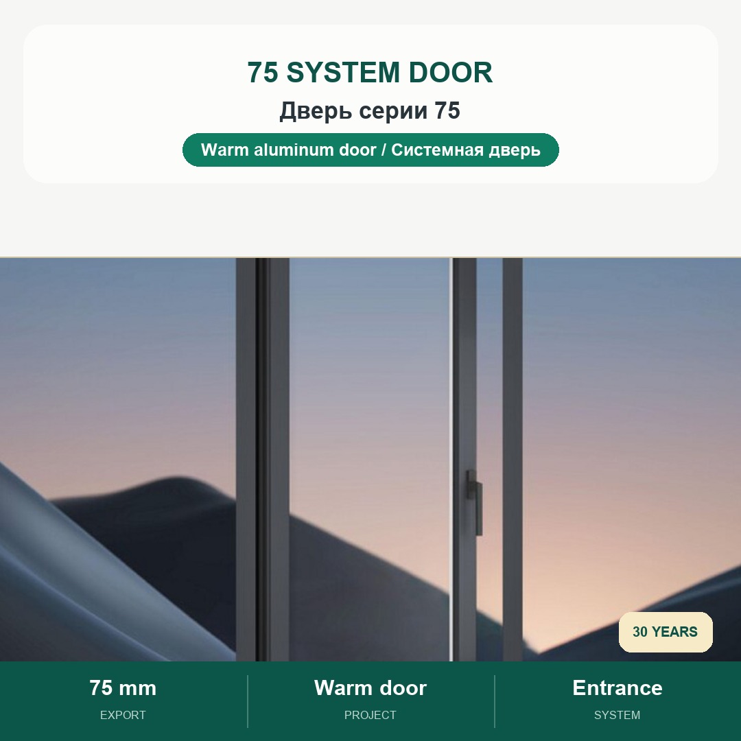 75 System Door product board